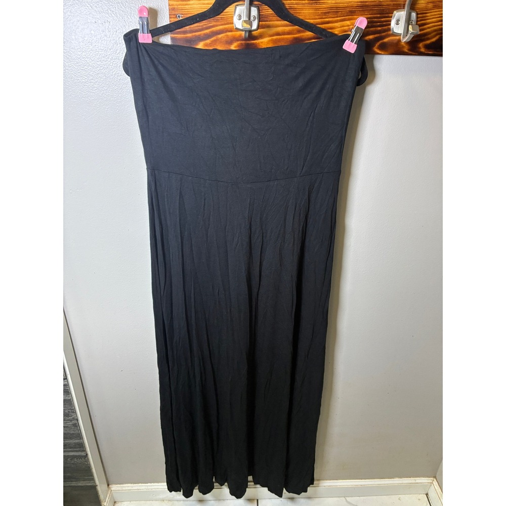 Mudd Womens XL Black Convertible Strapless Maxi Dress Skirt Multi-Way NWT